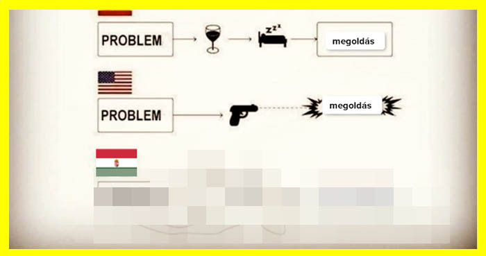 Valaki vidám képet osztott meg arról, hogyan kezelik a problémákat a különböző nemzetek, és Magyarországot látni kell