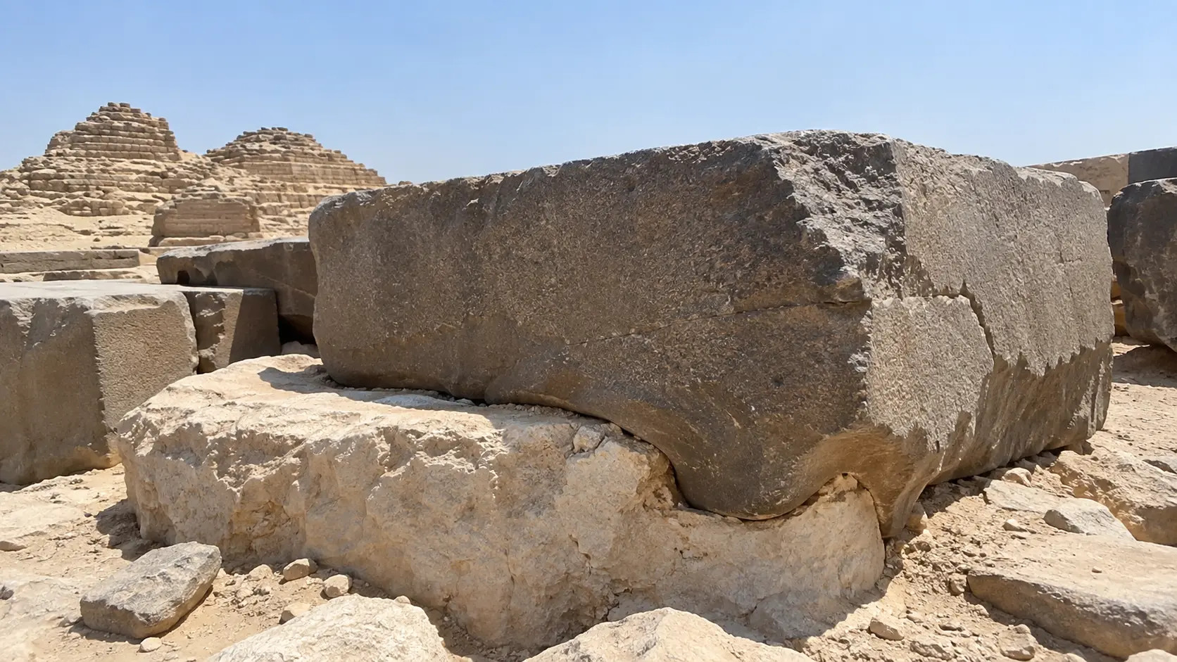 Lehetetlen bazaltpadló a Hufu-piramisnál: a kőöntés egyértelmű jelei