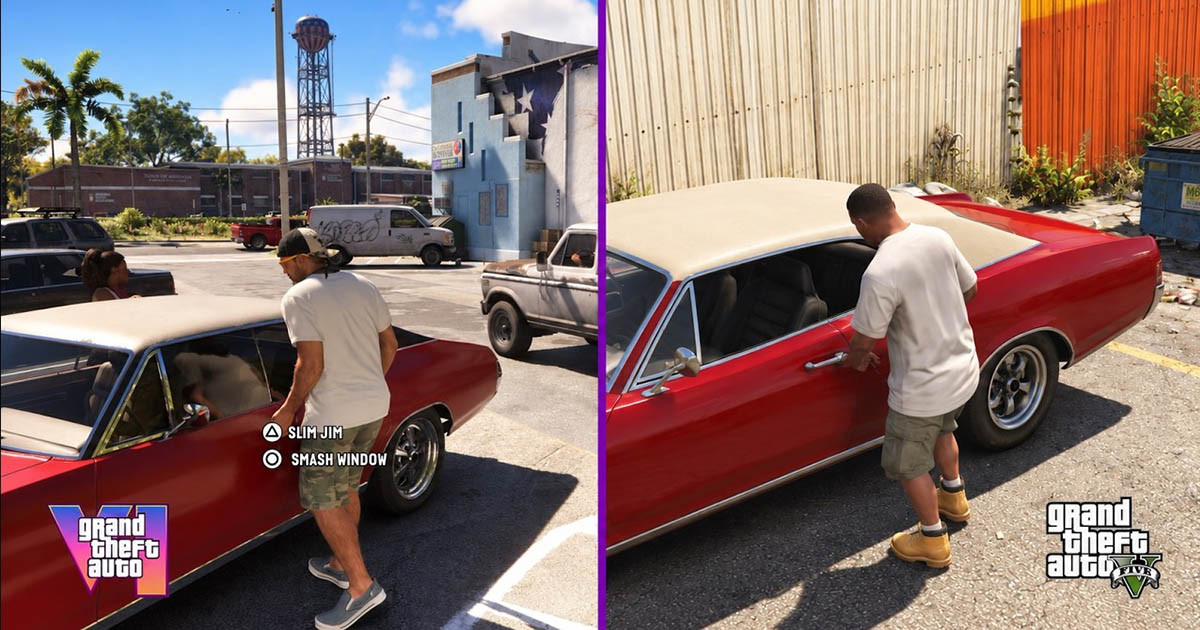GTA 6 vs GTA 5: izgalmas összehasonlító videón keresztül nézhetjük meg a 13 éves ugrást, amire egy egész iparág vár