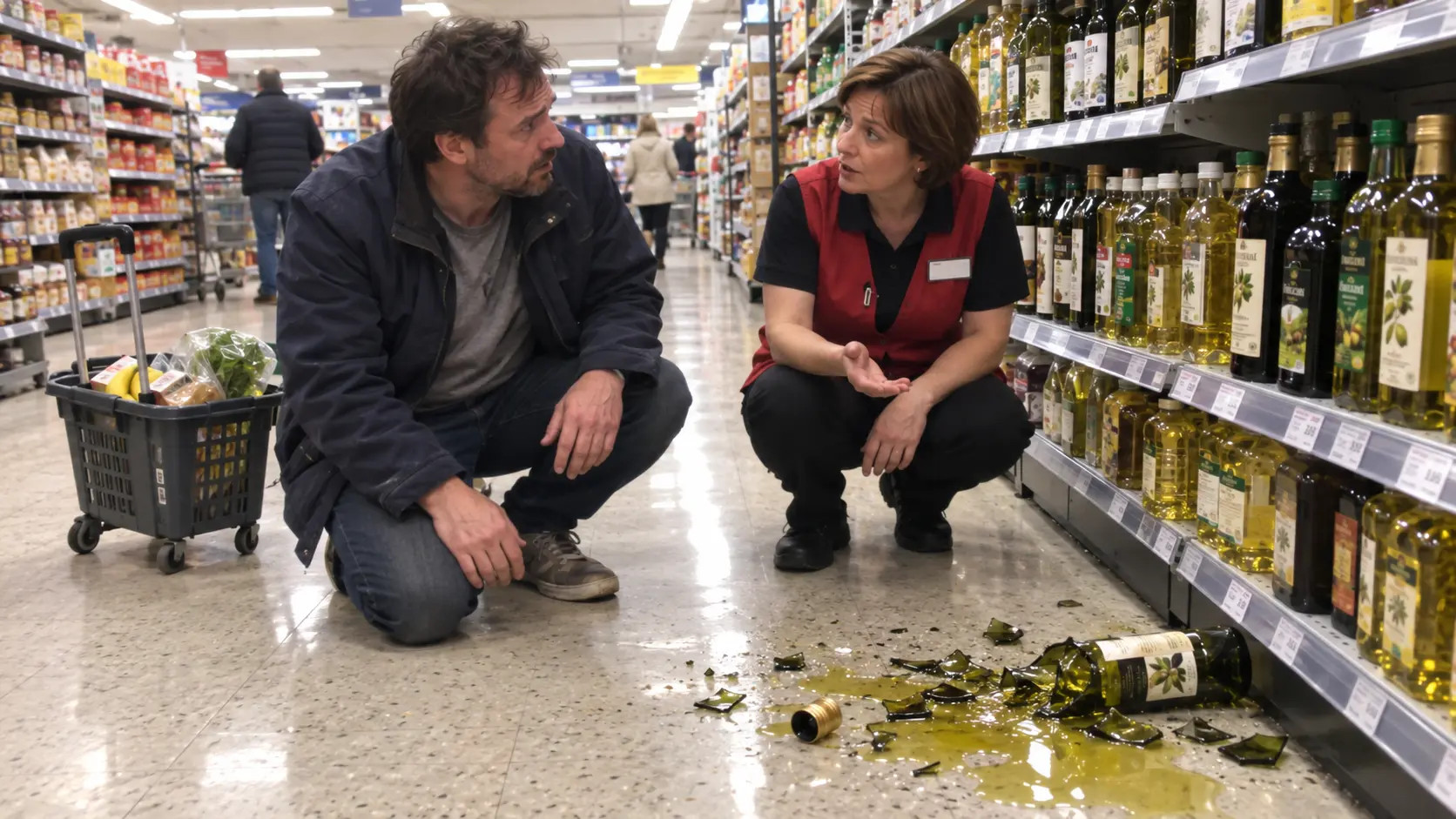 Törött üveg a boltban: köteles vagy fizetni érte?